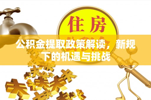 盐水公积金提取政策解读，新规下的机遇与挑战