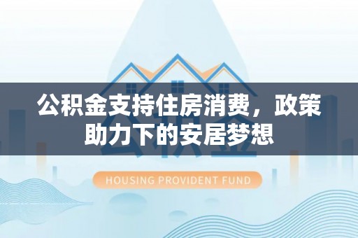 盐水公积金支持住房消费，政策助力下的安居梦想