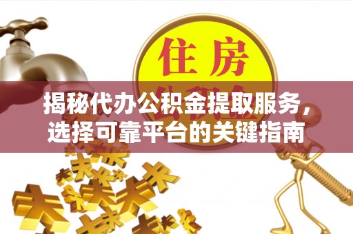 盐水揭秘代办公积金提取服务，选择可靠平台的关键指南