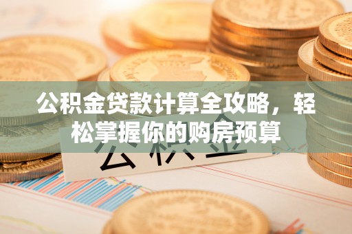 盐水公积金贷款计算全攻略，轻松掌握你的购房预算